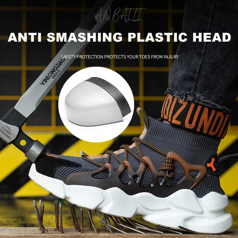 Fashion Work Safety Boots Lightweight Composite Toe