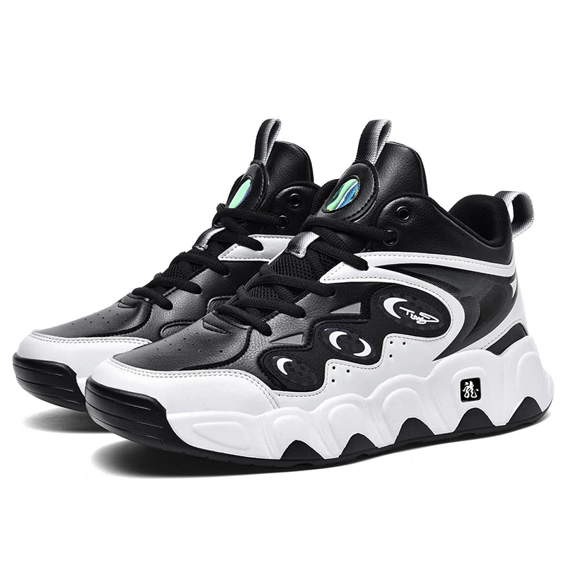 Big Size 39-52 Chunky Basketball Leather Sneakers