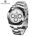 PAGANI DESIGN 1644 Rose Gold Diamond Chronograph Watch — Sapphire, 10BAR