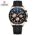 CHENXI 958 Japan Quartz Sport Watch — 39mm Oval, Silicone, Luminous