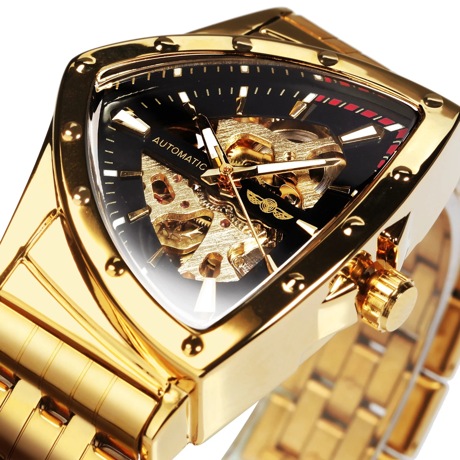 WINNER 526 Skeleton Tourbillon Automatic Watch — 42mm, CITIZEN Movement