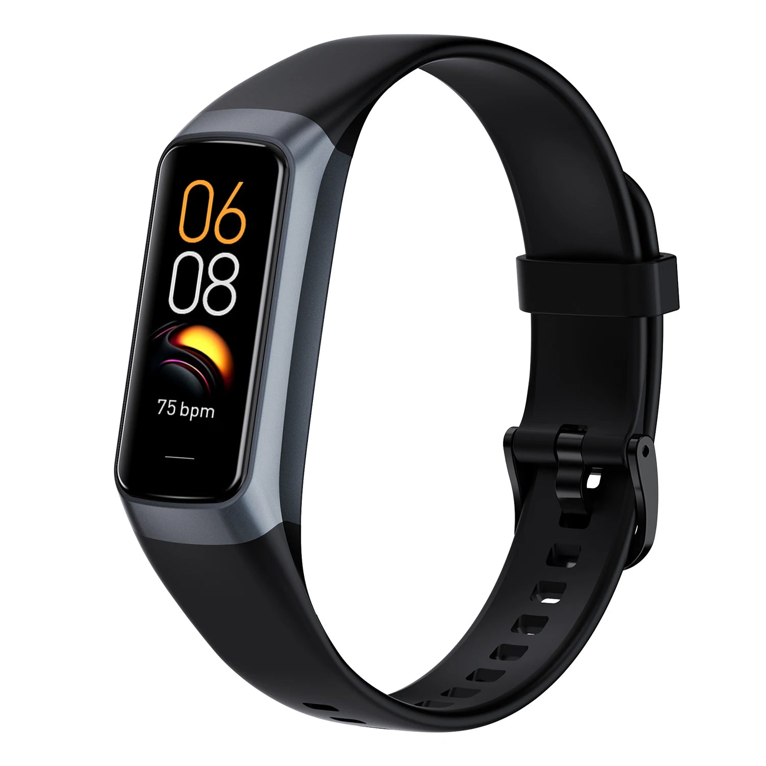 C80 Amoled High Resolution Body Temperature Heart Rate Monitor Sport Tracking Smart Bracelet Watches for Men and Women