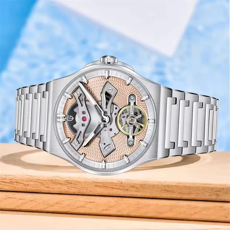 PAGANI DESIGN PD-YS028 Hollow Tourbillon Watch — 42mm, 10BAR