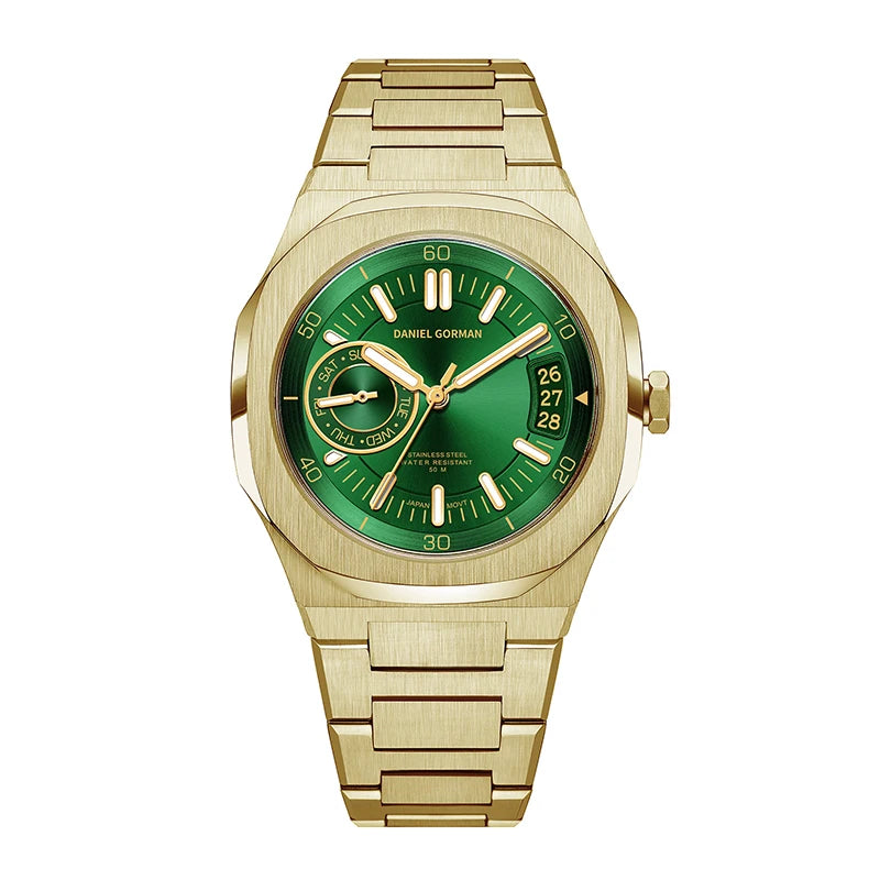 Daniel Gorman Japan Quartz Watch — 40mm, Day/Date, Week Display, 5BAR