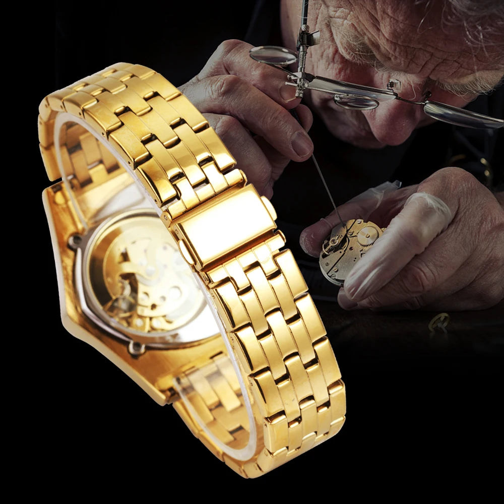 WINNER 526 Skeleton Tourbillon Automatic Watch — 42mm, CITIZEN Movement