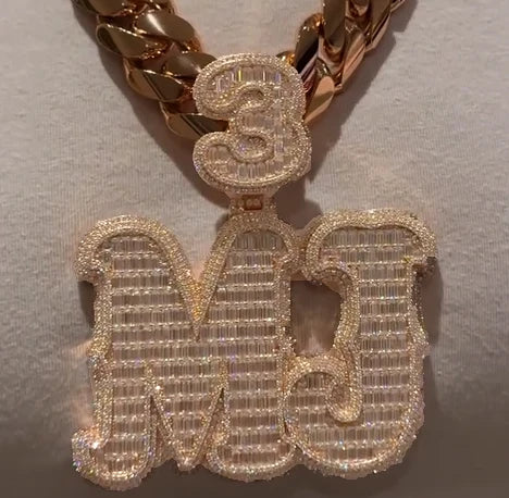 18mm Cuban Link Chain Moissanite Iced Out Miami Gold Silver 925 Necklace Set Heavy Moissanite Chain