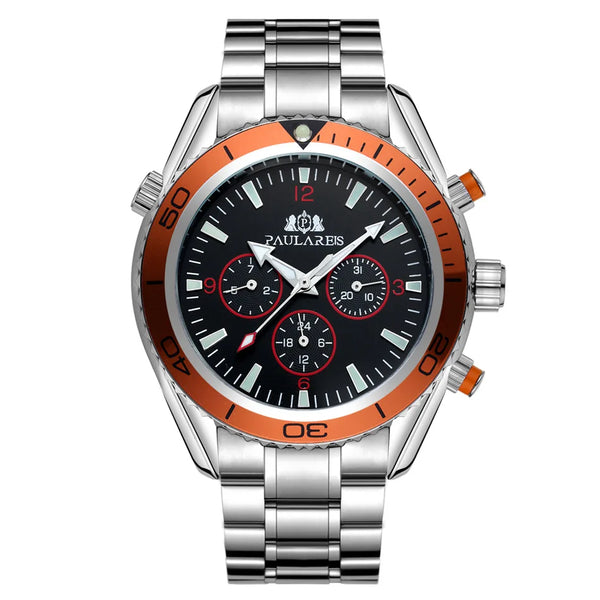 PAULAREIS Shanghai Mechanical Watch — 45mm, Full Calendar, Luminous