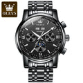 OLEVS 6633 Automatic Mechanical Watch — 42mm, Week Display, Luminous