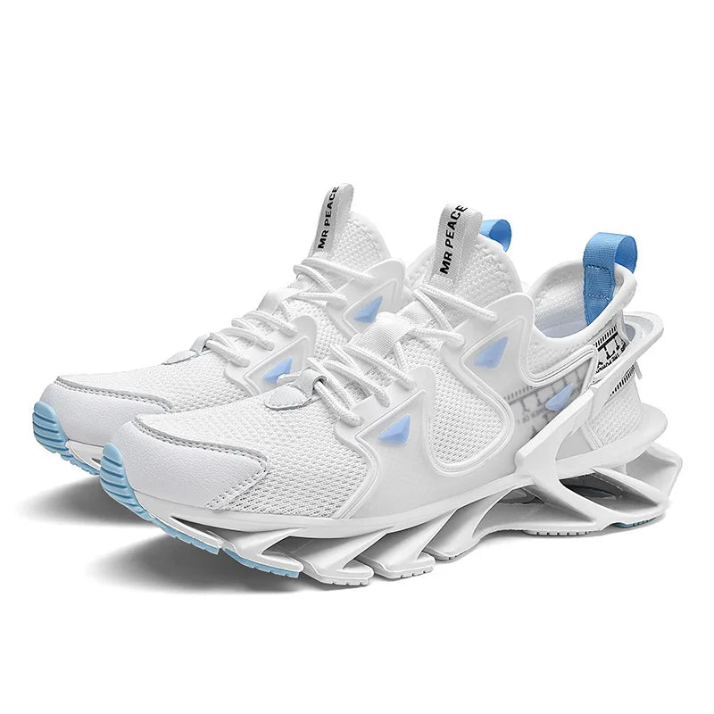Big Size Blade Fly Woven High Top Sneakers