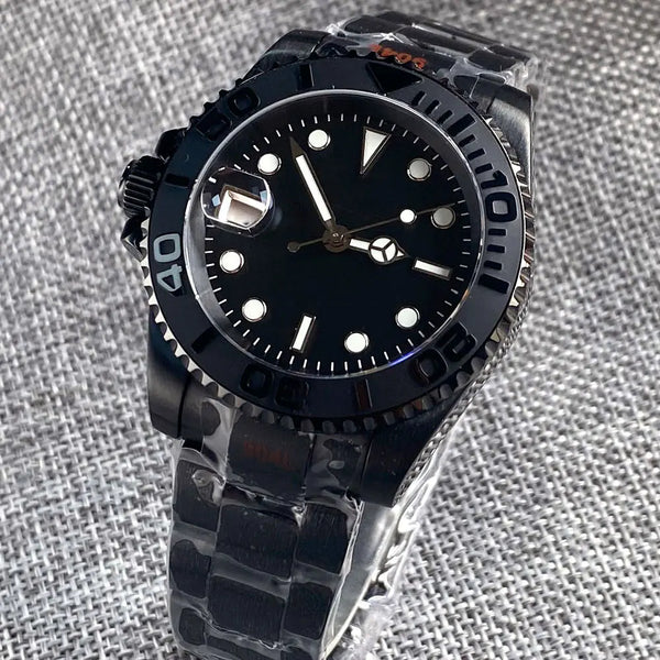 Tandorio NH35A Left Crown Diver Watch — Sapphire, 20BAR, 904L Bracelet