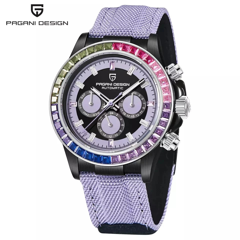 PAGANI DESIGN 1732 Automatic Watch — 30BAR, Sapphire, Leather or Nylon