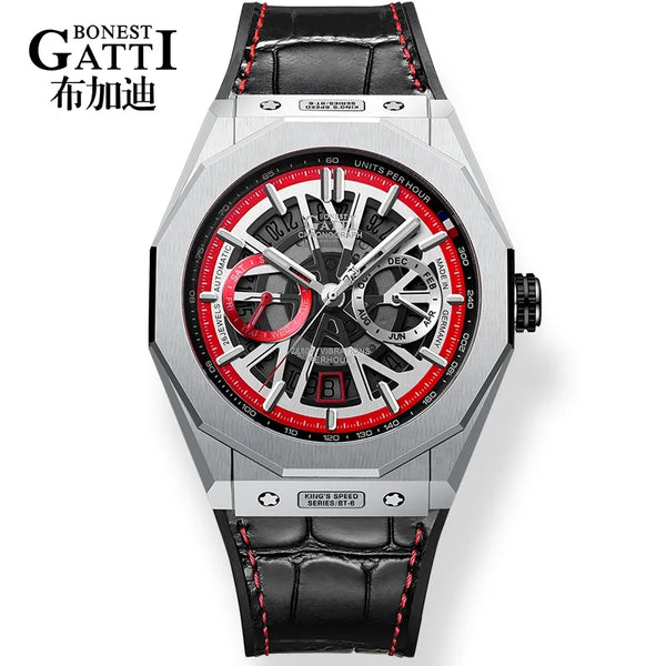 Bonest Gatti BG9601 CITIZEN Movement Automatic Watch — Sapphire, 5BAR, Gold