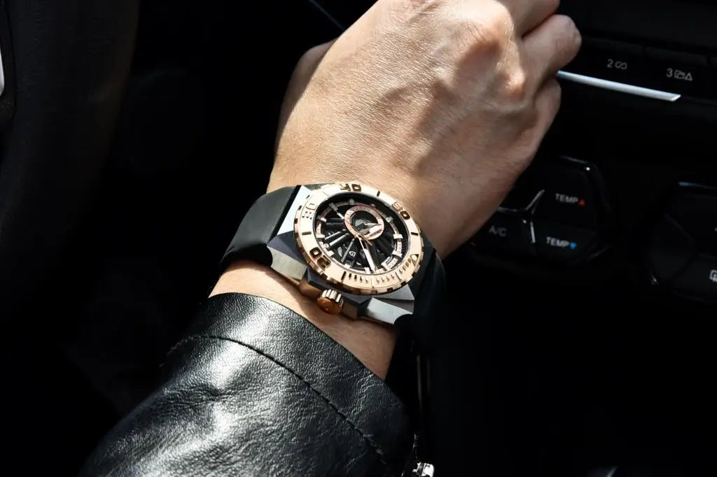 PAGANI DESIGN PD-YS007 Hollow Mechanical Watch — 47.5mm, Sapphire, 10BAR