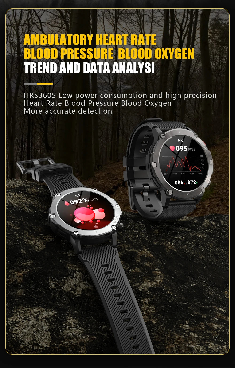 Valdus C21 Sport Smartwatch — Phone Call, Blood Oxygen, Fitness