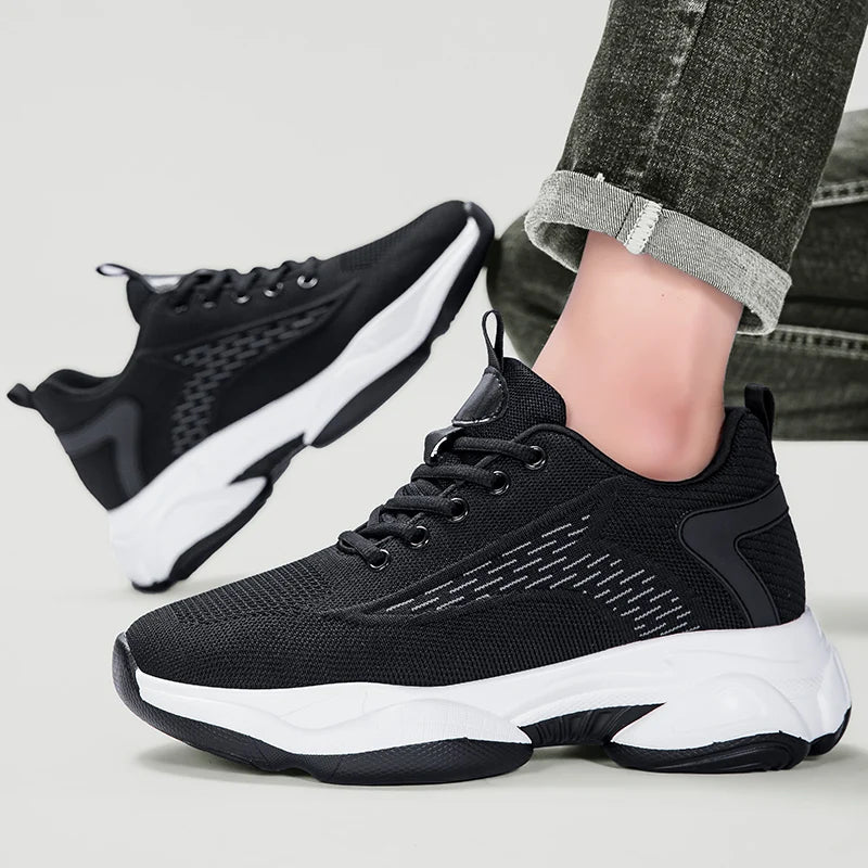 Men's Invisible Height-Increasing Mesh Sneakers