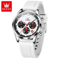 OLEVS 5602 Luminous Quartz Watch — Auto Date, Power Reserve Display