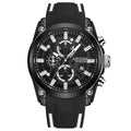 MEGIR 2144 Chronograph Sport Watch — 46.5mm, Japan Quartz, Silicone