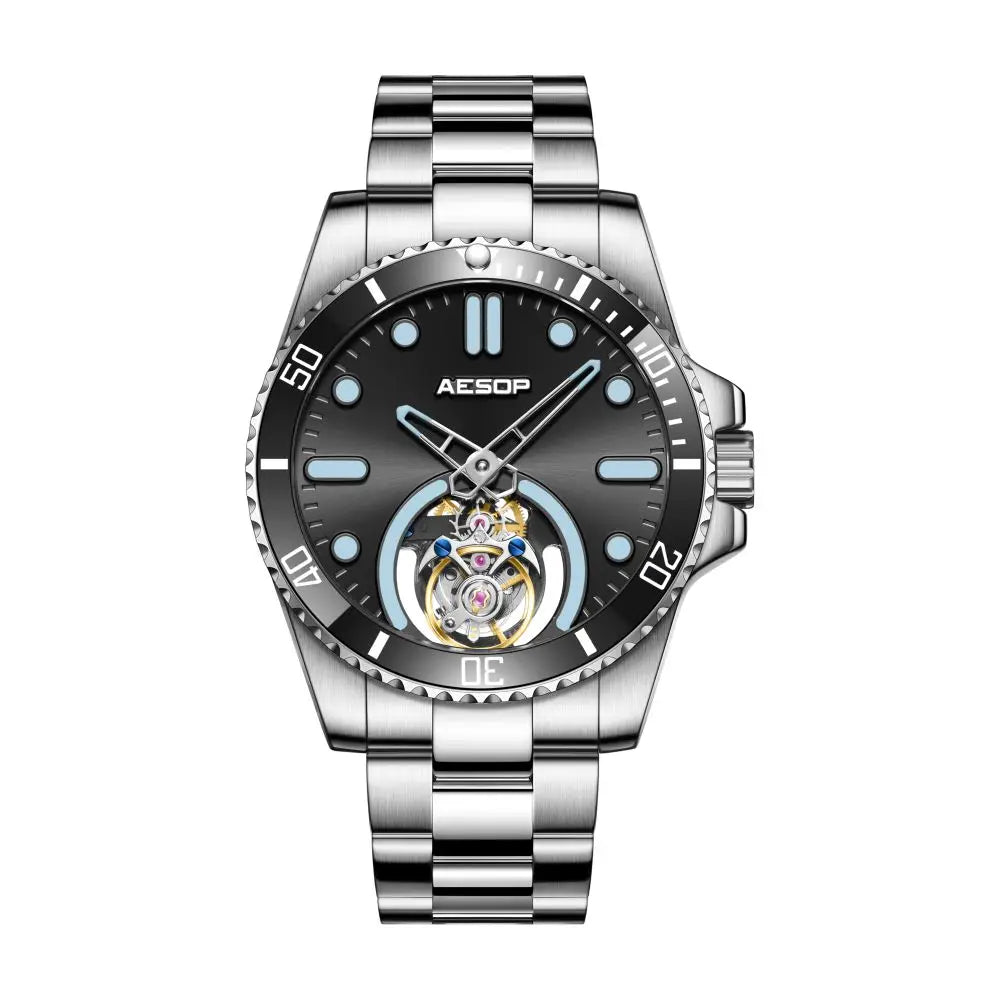AESOP RTS Tourbillon Diver Watch — 42mm, Sapphire Crystal, 3BAR