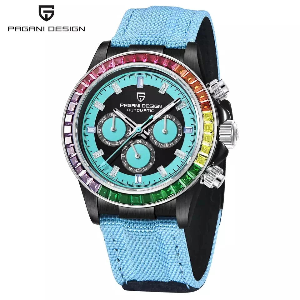 PAGANI DESIGN 1732 Automatic Watch — 30BAR, Sapphire, Leather or Nylon