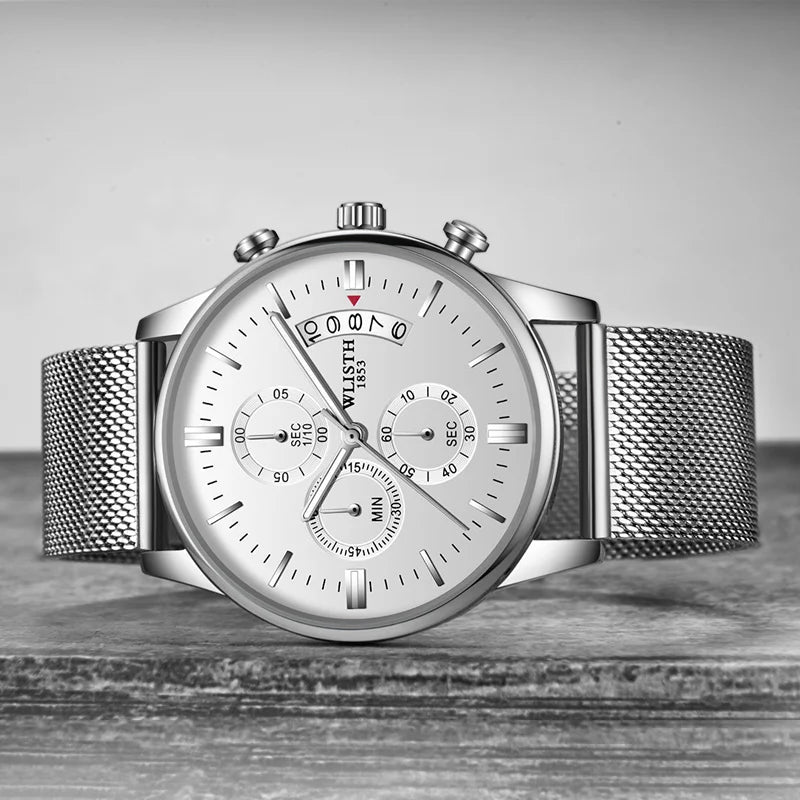 WLISTH Business Quartz Watch — 42mm, Three-Hand, Day/Date, Slim