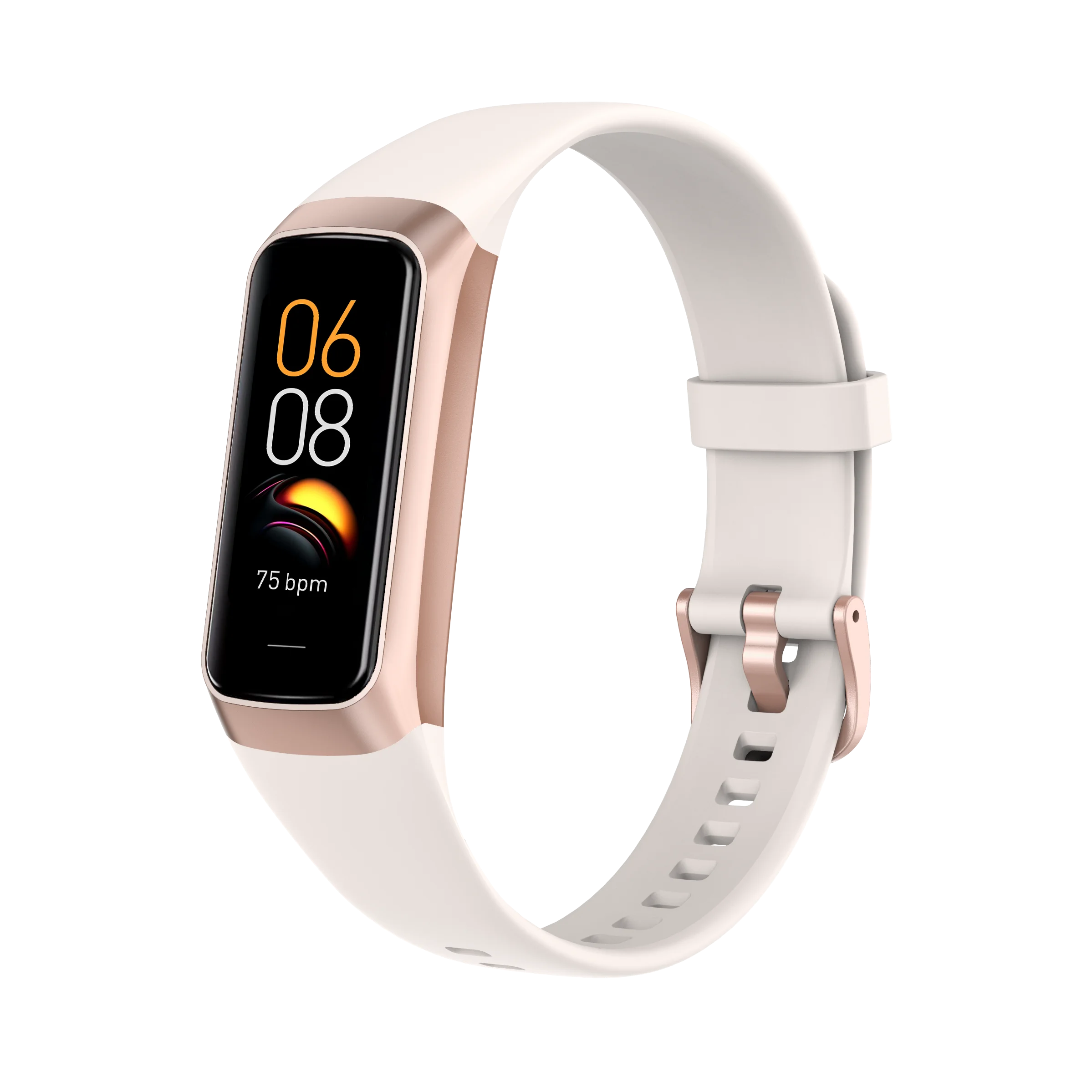 C80 Amoled High Resolution Body Temperature Heart Rate Monitor Sport Tracking Smart Bracelet Watches for Men and Women