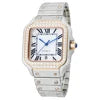 Premium Iced Out Moissanite Automatic Watch — 43mm, Sapphire, Day/Date