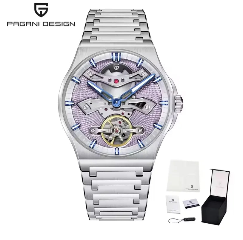 PAGANI DESIGN PD-YS028 Hollow Tourbillon Watch — 42mm, 10BAR