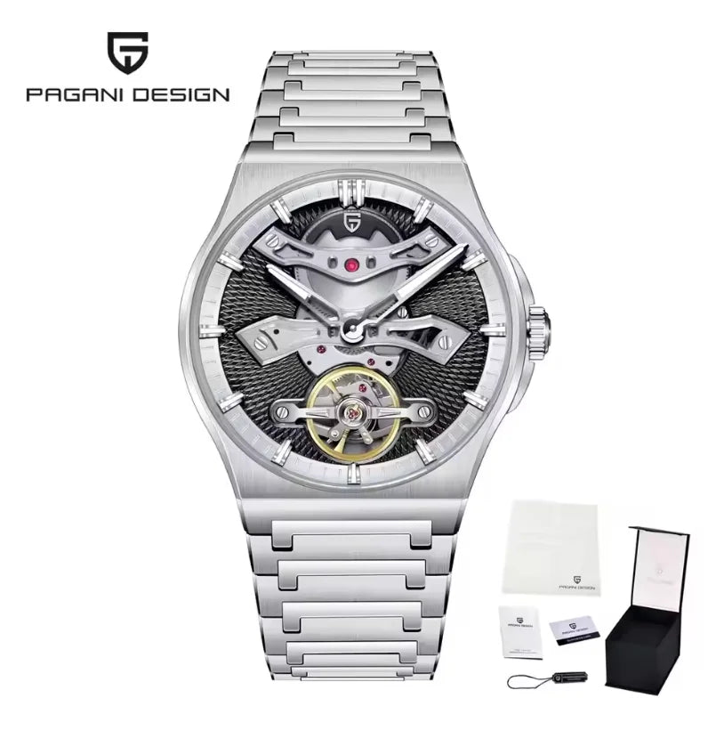 PAGANI DESIGN PD-YS028 Hollow Tourbillon Watch — 42mm, 10BAR