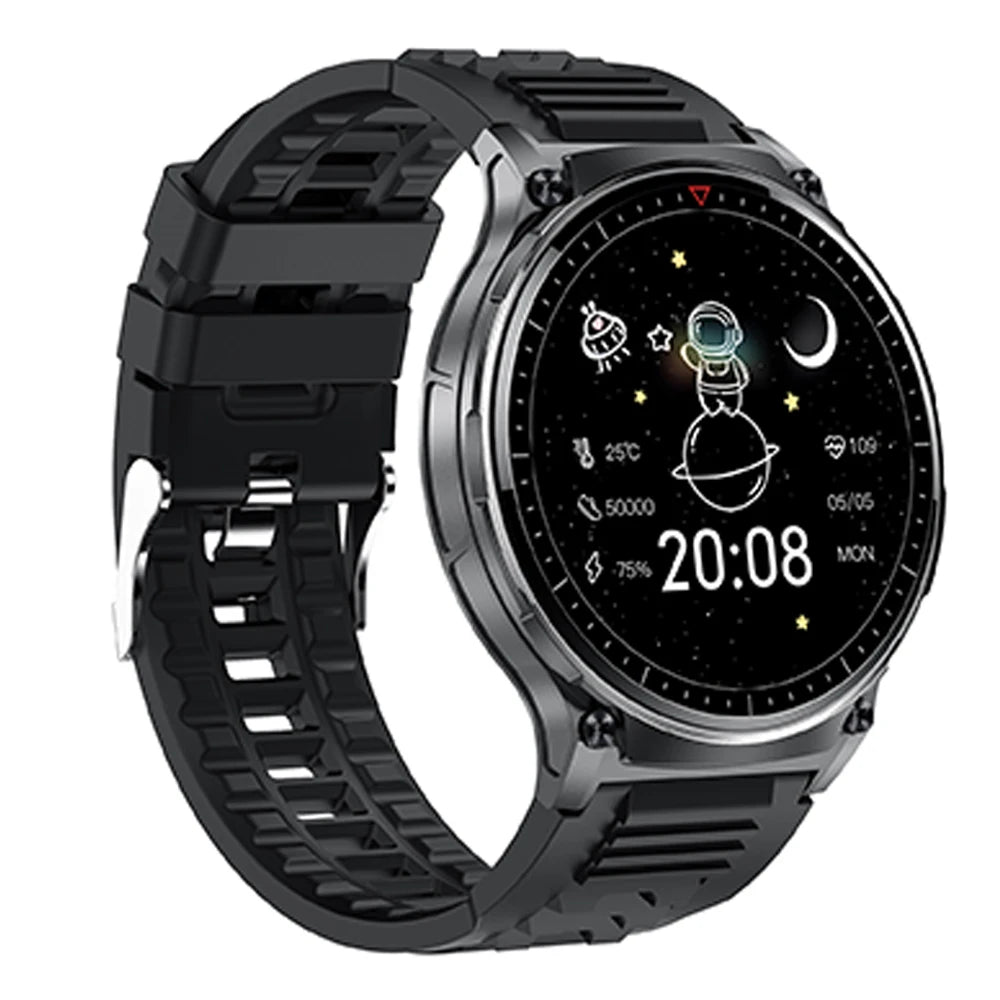 2024 QW50 Outdoor Smart Watch 1.39inch BT Call  NFC Compass Flashlight Waterproof Health Monitoring  Sports Smartwatch for Men