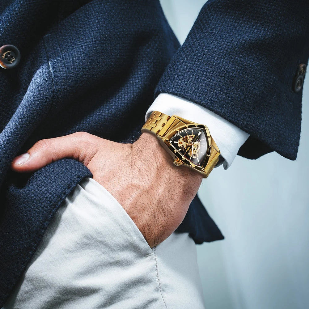 WINNER 526 Skeleton Tourbillon Automatic Watch — 42mm, CITIZEN Movement
