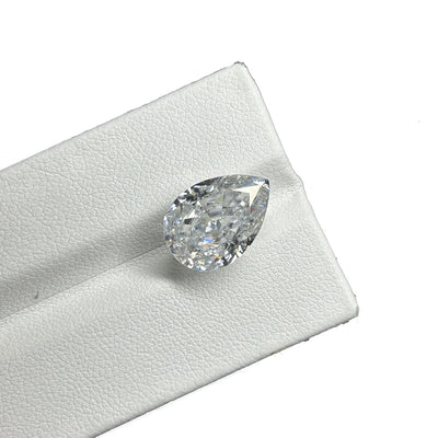 HQ GEMS Ice Crushed Cut Pear Shape White D VVS1 Lab Grown Moissanite Pendant Jewelry Diamond