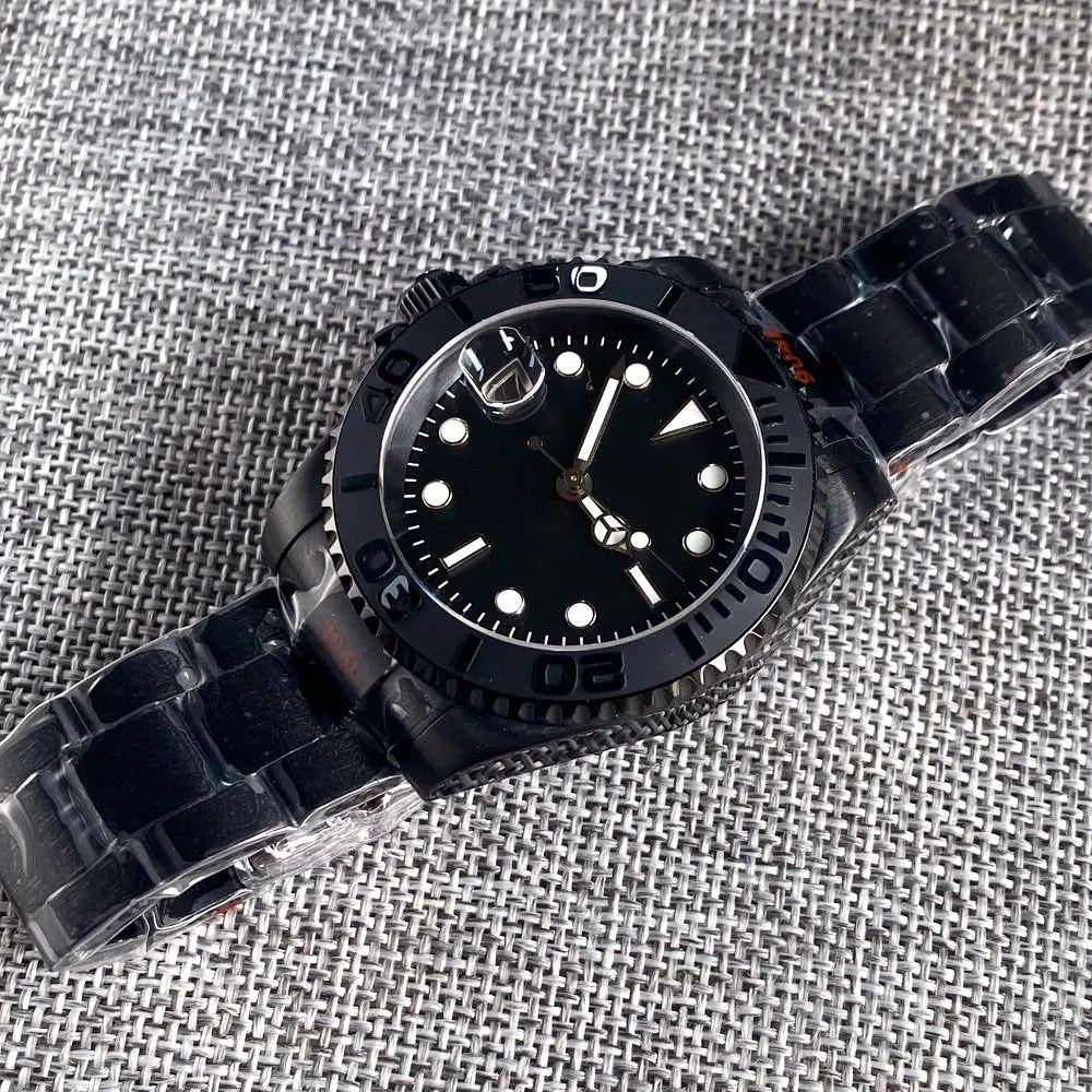 Tandorio NH35A Left Crown Diver Watch — Sapphire, 20BAR, 904L Bracelet