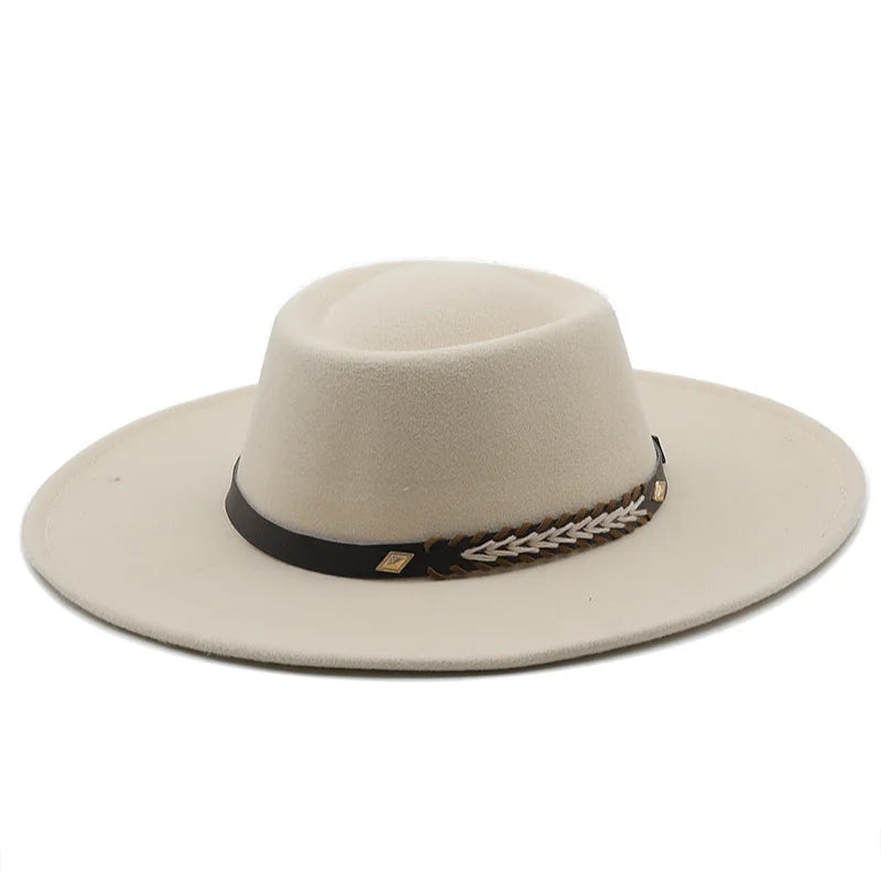 Wool Felt Panama Fedora — Classic British Style
