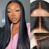 42 Inch 250 Density Bone Straight 13X6 Hd Lace Frontal Wig 13X4 Transparent Lace Front Pre Plucked 100% Human Hair For Women