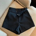 High-Waist A-Line Casual Shorts