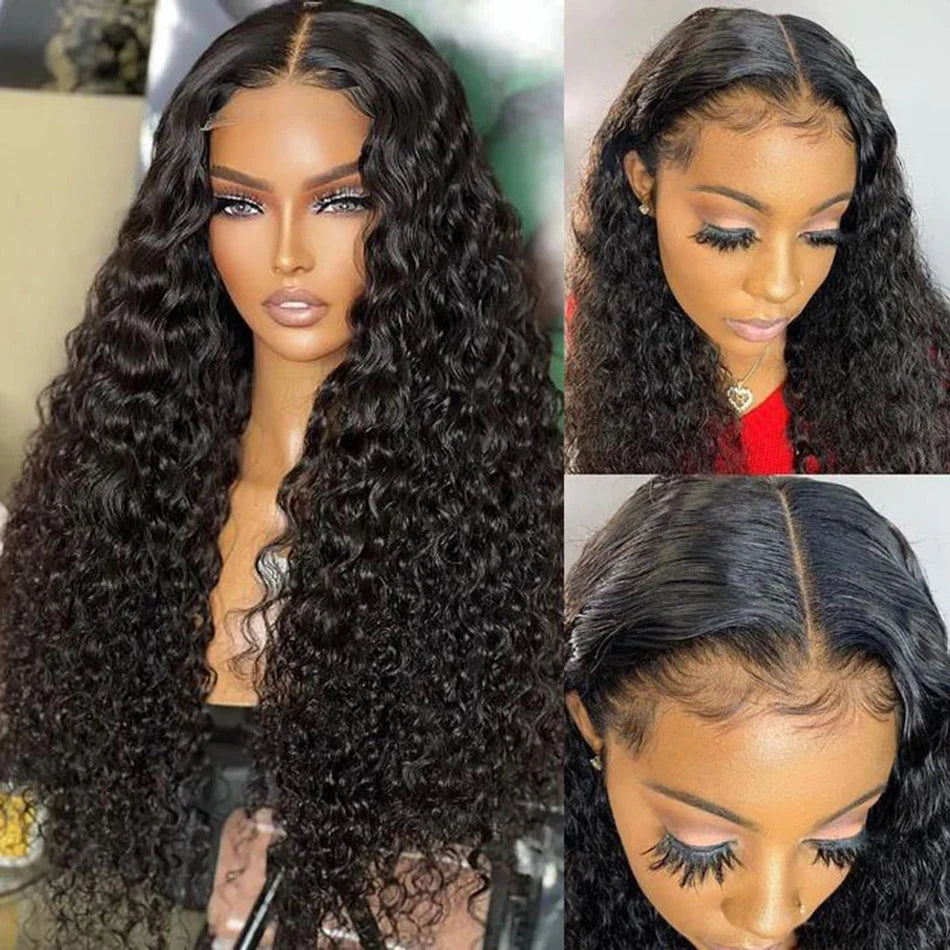 Glueless Water Wave Full Lace Front Wig 250% Density