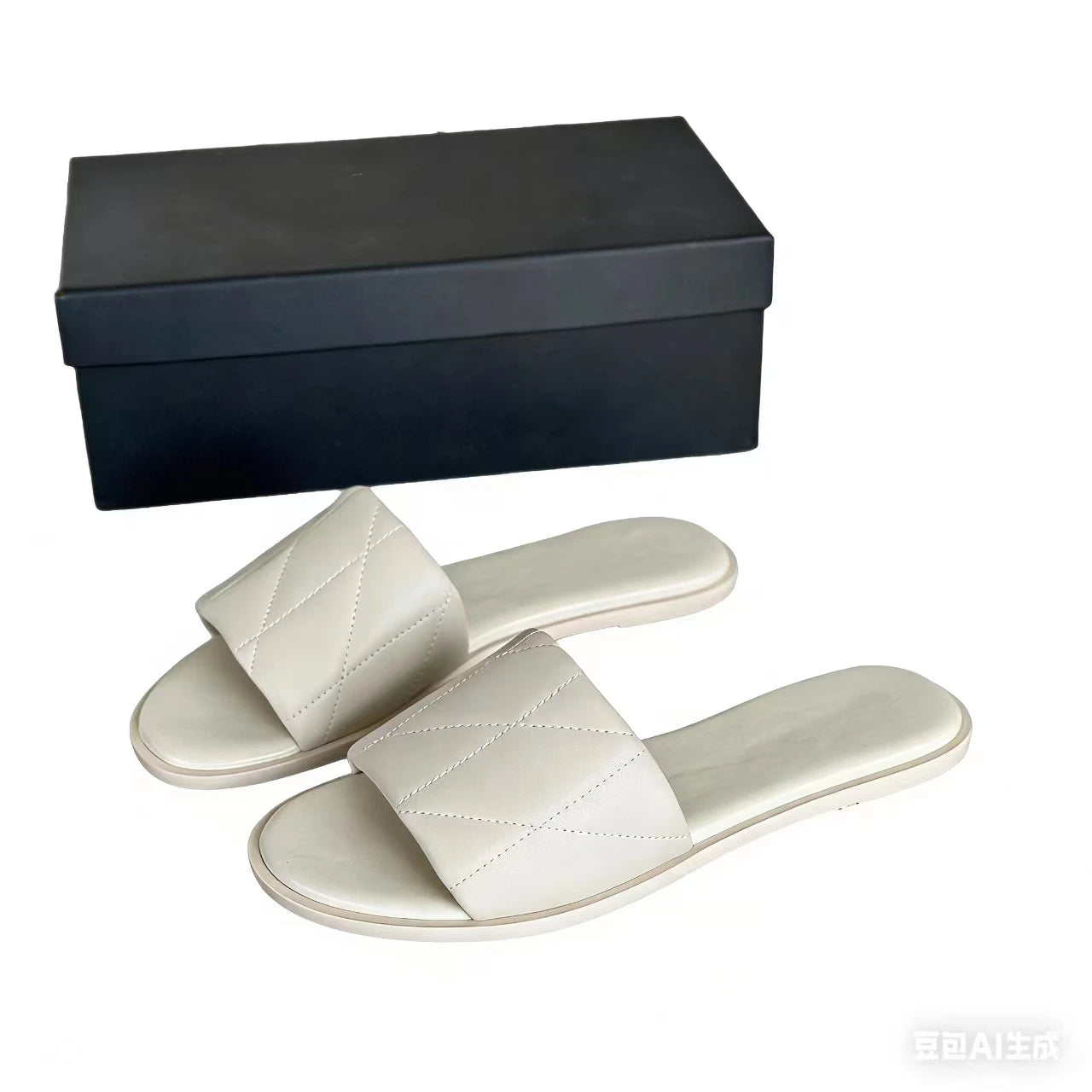 Early Spring New Fashionable And Versatile Flat Casual Slip-on Sandals For Beach Vacation And Outdoor Wear