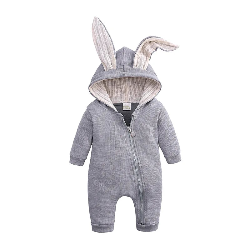 Baby Boys Easter Bunny Hooded Romper
