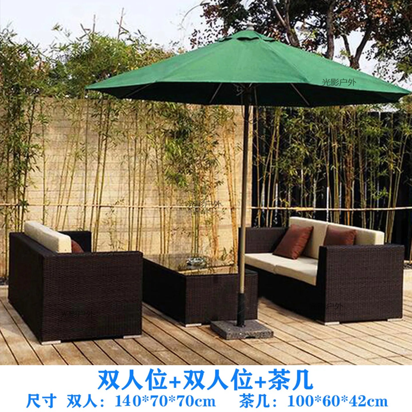 Outdoor Rattan Garden Furniture Sets Sofa Modern Luxury Metal Garden Furniture Sets Storage Table Conjunto Trendy Furniture