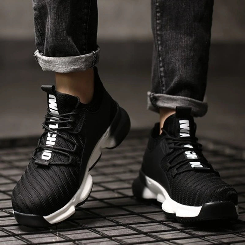 Men Safety Shoes Steel Toe Sneakers Anti-smash Industrial Work Shoes Lightweight Puncture Proof Work Man Safety Boots Male Boot