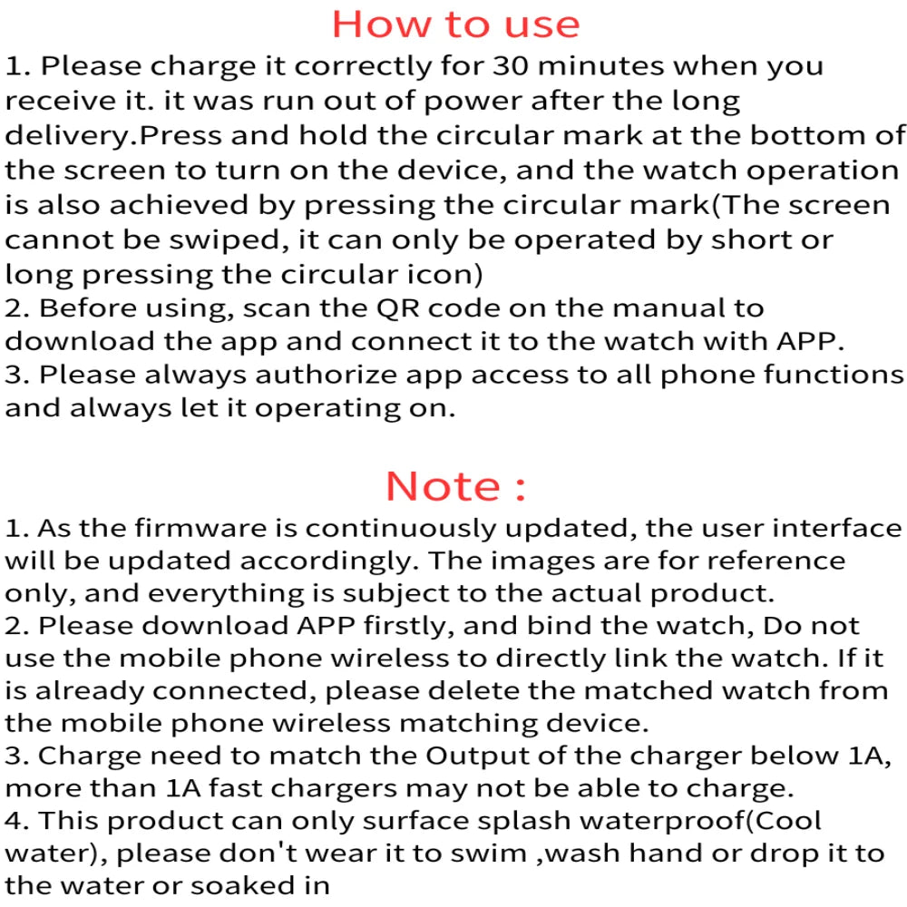 Smartwatch Fitness Monitor for Men and Women