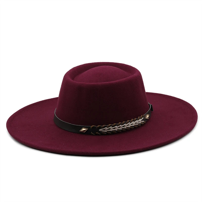 Wool Felt Panama Fedora — Classic British Style