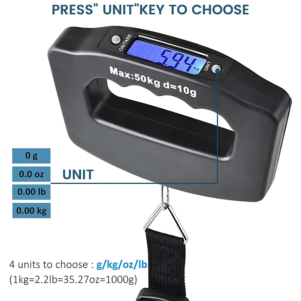 50kg Digital Luggage Scale with Backlight