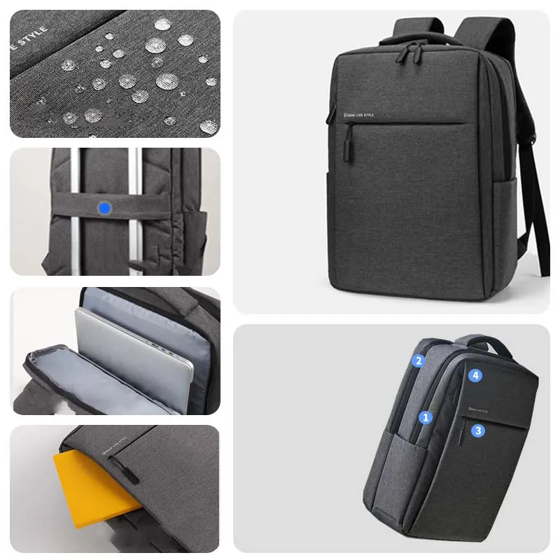 Waterproof Laptop Backpack — Fits 15.6″ and 17.3″ Laptops