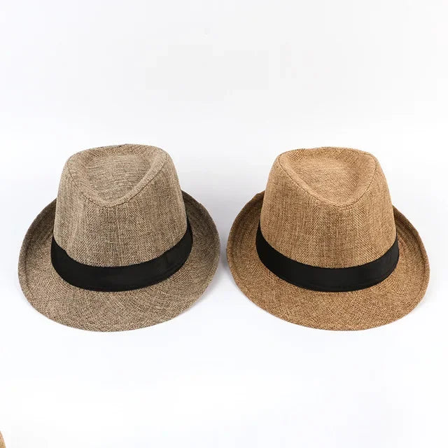 Men's Cotton-Linen Sun Hat — Casual Visor Style