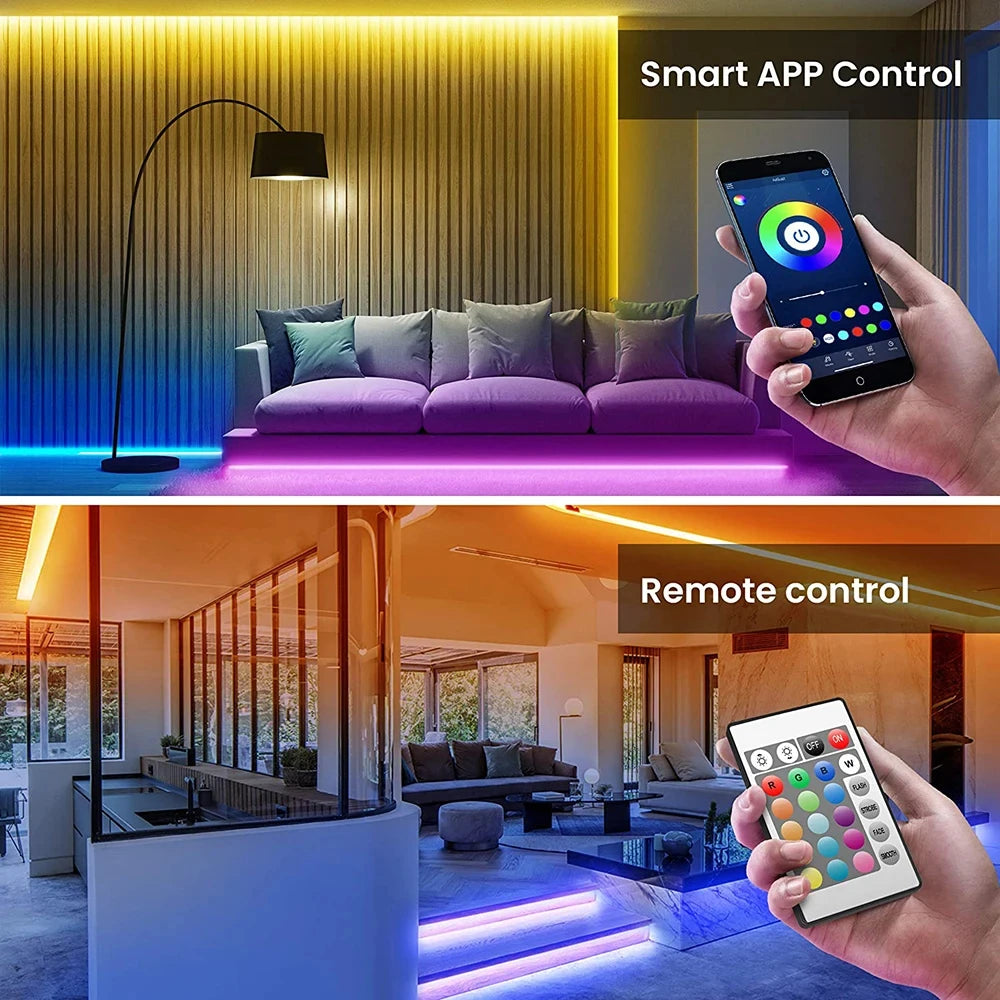 Bluetooth LED Strip Lights RGB App Control