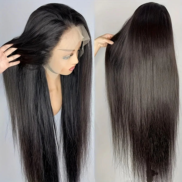 42 Inch 250 Density Bone Straight 13x6 HD Lace Wig