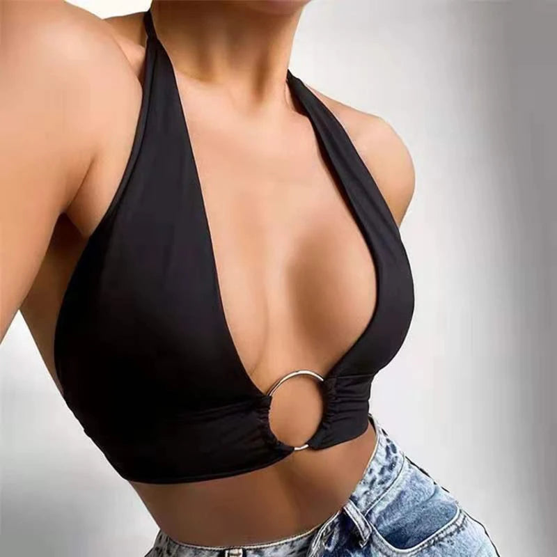 Strapless V-Neck Cami Top