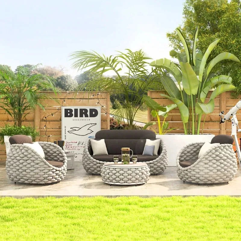 Outdoor Rattan Patio Wicker Loveseat Sofa