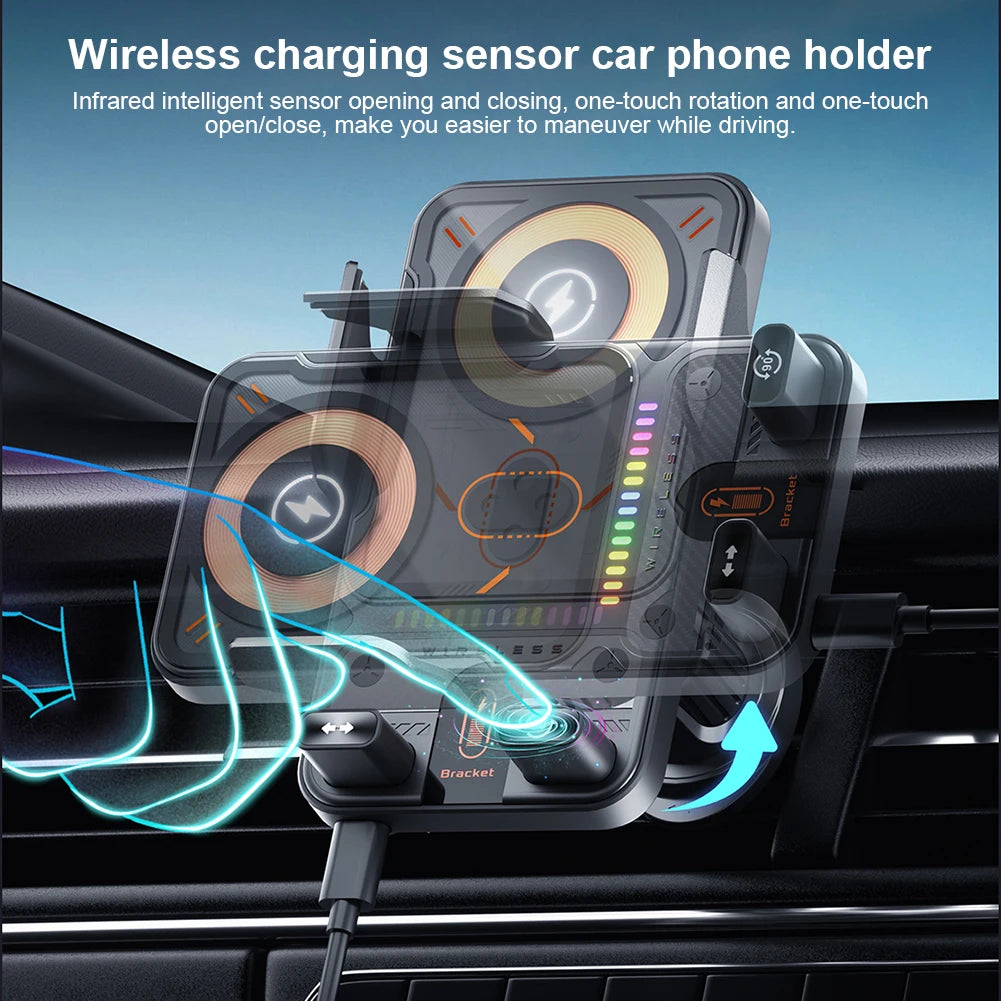 Car Wireless Charger Phone Mount Air Vent